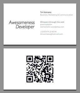 My future business card - definitive version